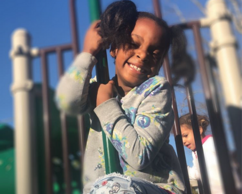 picture of child on playground